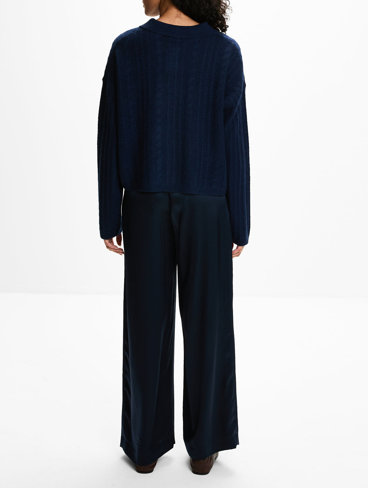 Elsie Polo Sweater,SABLYN,MIDNIGHT NAVY,Image 3