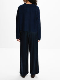 Elsie Polo Sweater,SABLYN,MIDNIGHT NAVY,Image 3