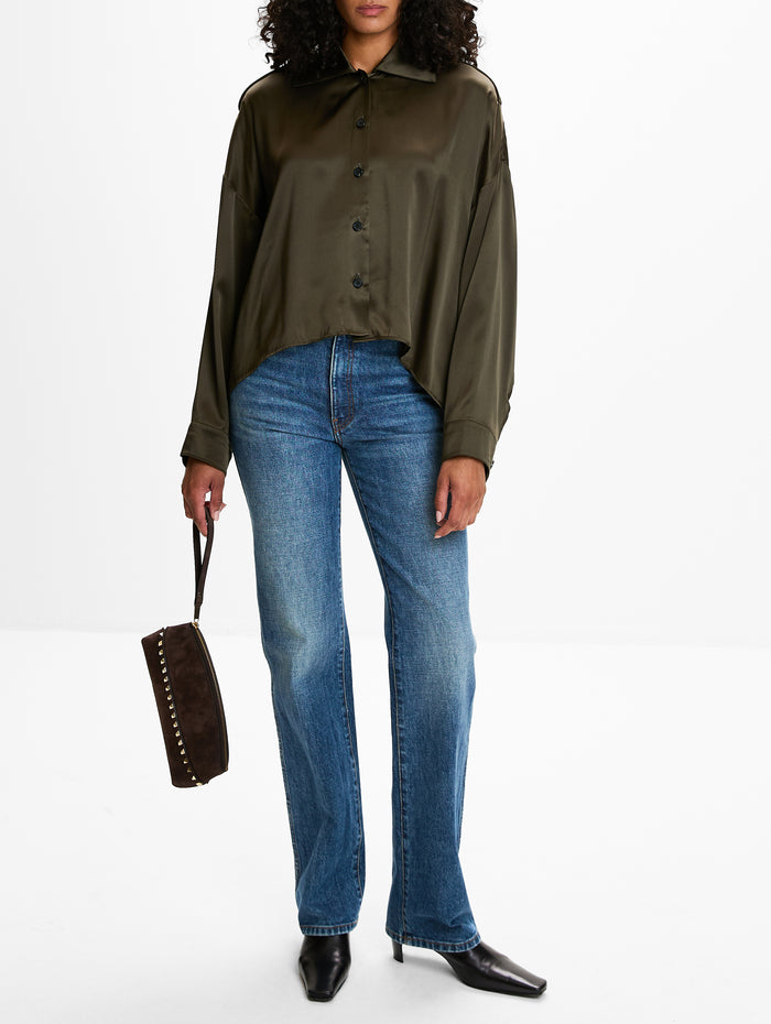 Rockstud Pochette Bag,VALENTINO GARAVANI,EBONY BROWN,Image 1