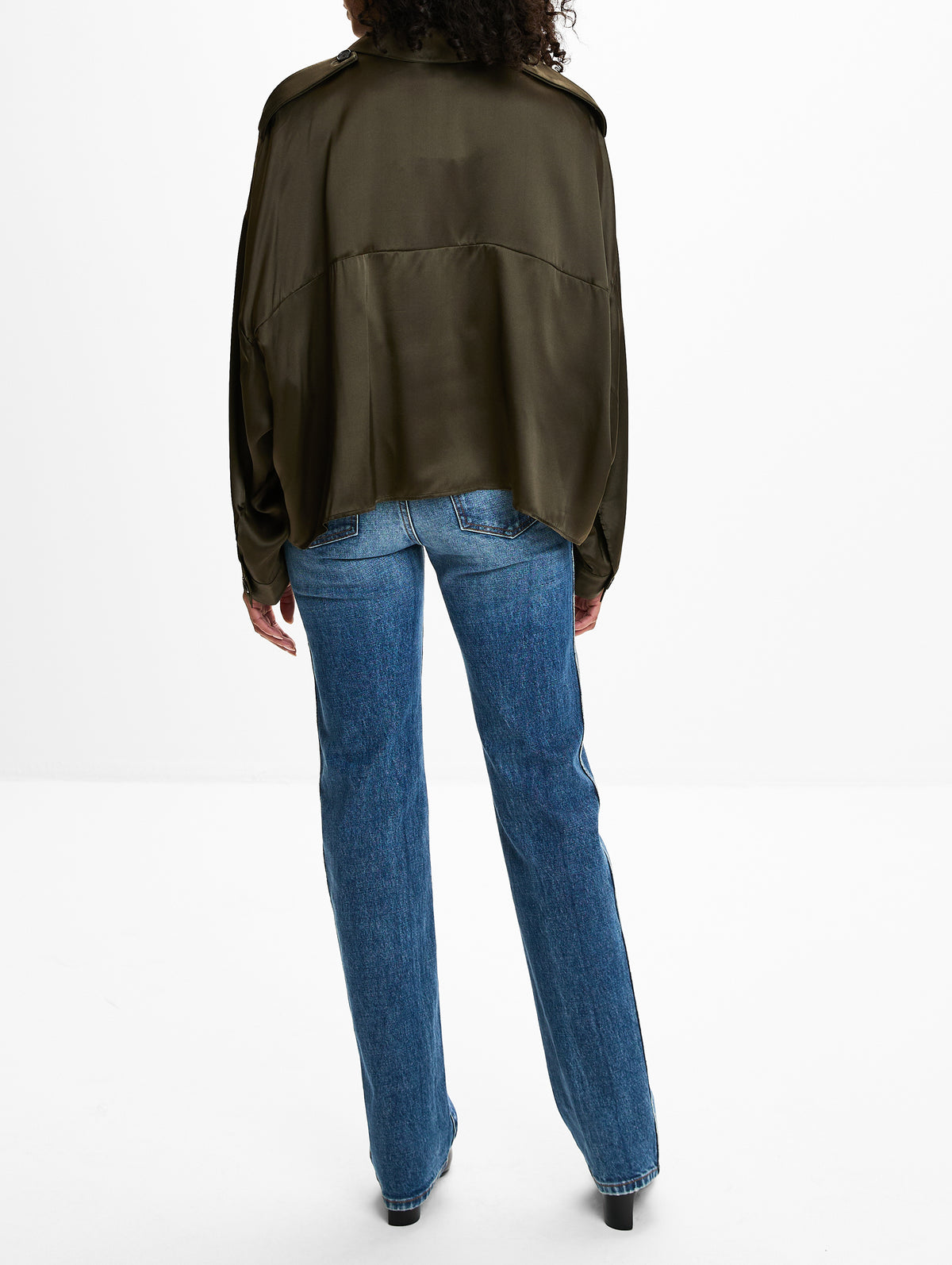 Bodine Top,KHAITE,DARK OLIVE,Image 3