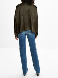 Bodine Top,KHAITE,DARK OLIVE,Image 3