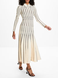 Valiant Striped Midi Skirt,ZIMMERMANN,CREAM/CHOCOLATE,Image 3