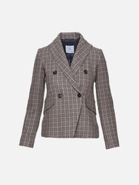 Double Breasted Blazer,ELEVENTY,AMETHYST,Image 2