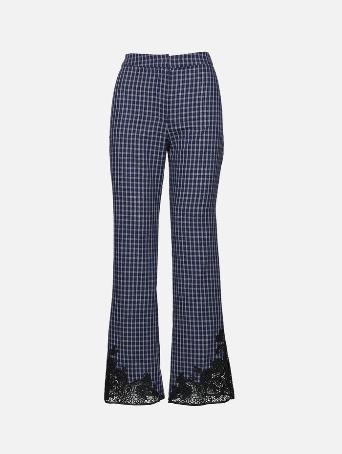 Maya Embroidered Pant,CHRISTOPHER ESBER,INKED CHECK,Image 1