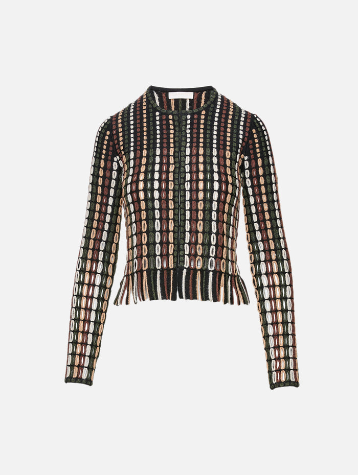 Zora Knit Cardigan,ULLA JOHNSON,NOCTIS,Image 1