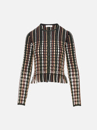Zora Knit Cardigan,ULLA JOHNSON,NOCTIS,Image 2