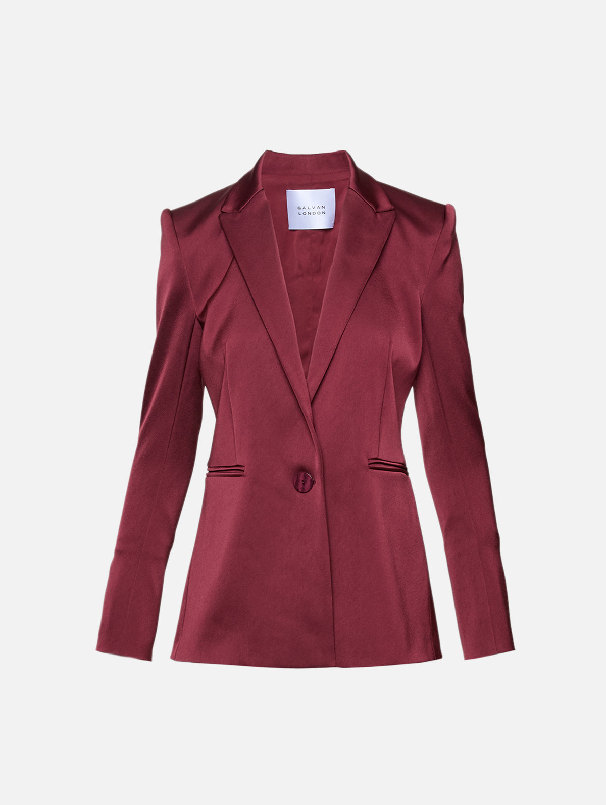 Sculpted Blazer,GALVAN,BLOOD RED,Image 1