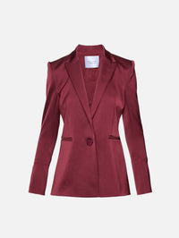 Sculpted Blazer,GALVAN,BLOOD RED,Image 1
