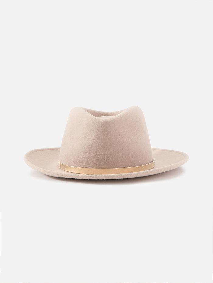 Gold Band Hat,ELEVENTY,SAND,Image 1