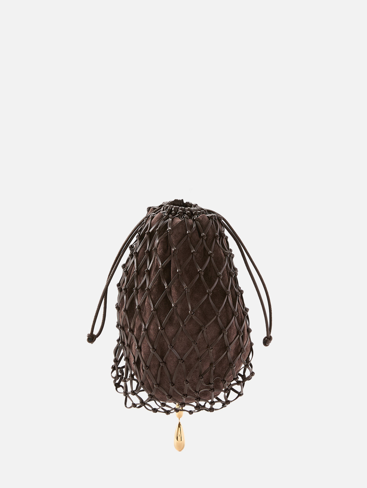 Macrame Pouch,SAVETTE,COFFEE,Image 1