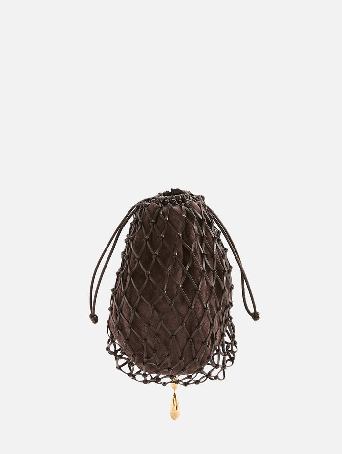 Macrame Pouch,SAVETTE,COFFEE,Image 1