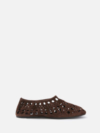 Neo Vienne Slipper,ALAIA,CHOCOLATE,Image 1