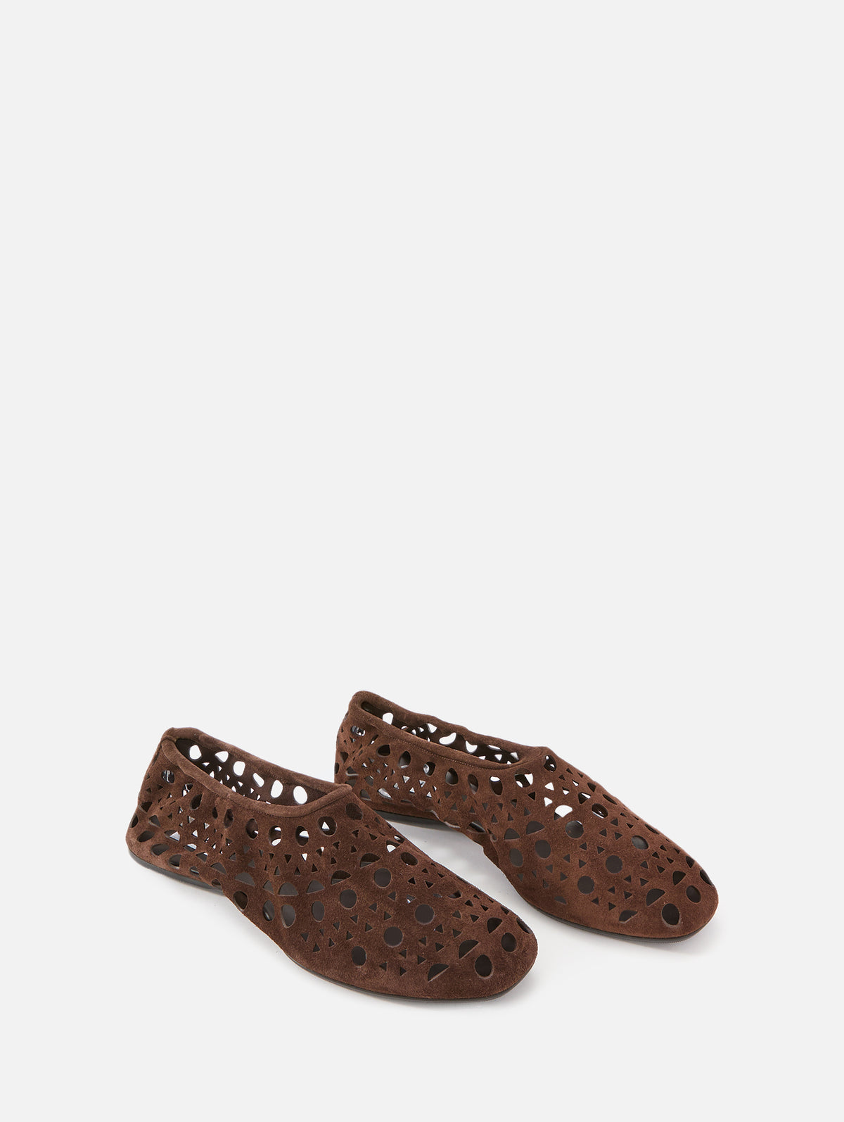 Neo Vienne Slipper,ALAIA,CHOCOLATE,Image 2