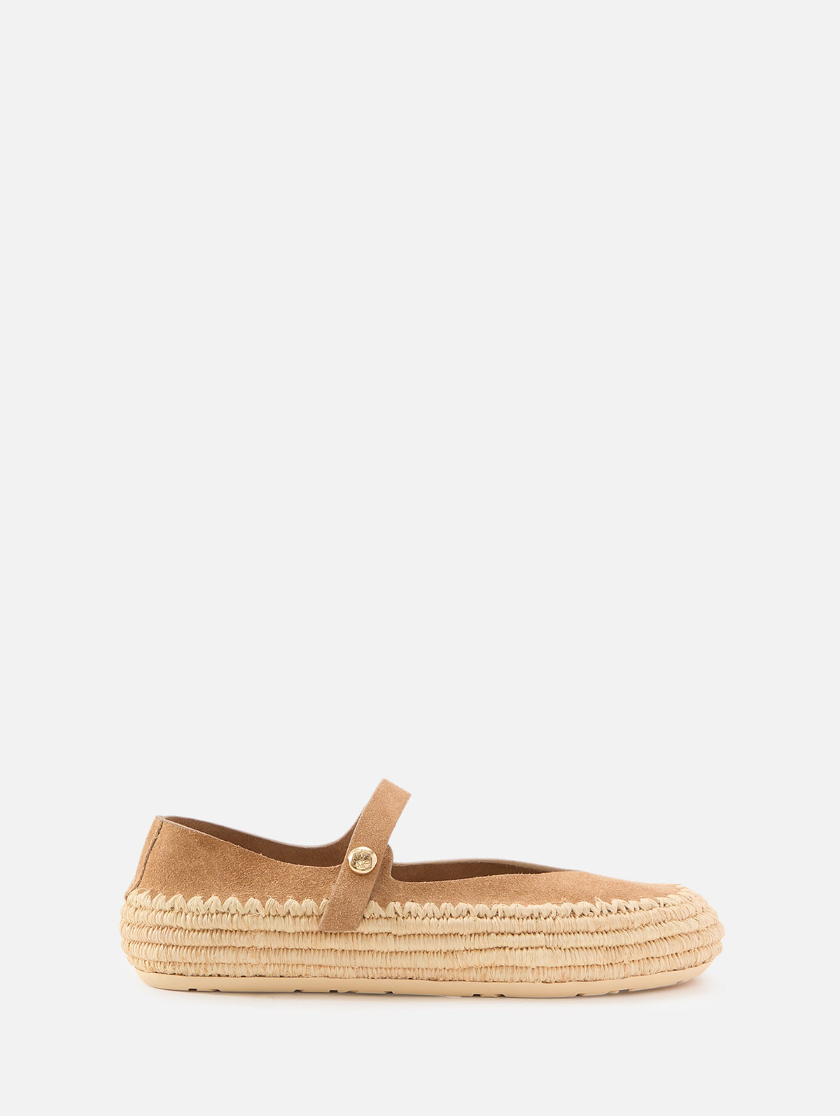 Rio Mary Jane Flat,LOEWE,DARK BEIGE,Image 1
