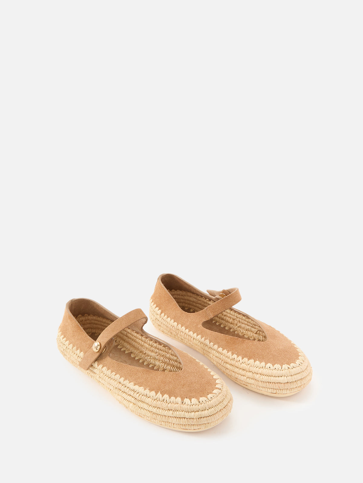 Rio Mary Jane Flat,LOEWE,DARK BEIGE,Image 2