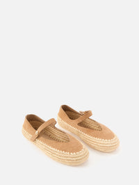 Rio Mary Jane Flat,LOEWE,DARK BEIGE,Image 2