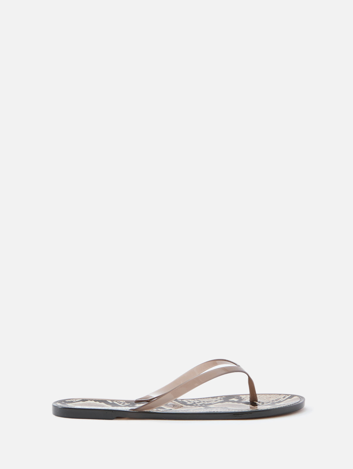 Crystal Flip Flop,BLACK SUEDE STUDIO,SNAKE BROWN,Image 1