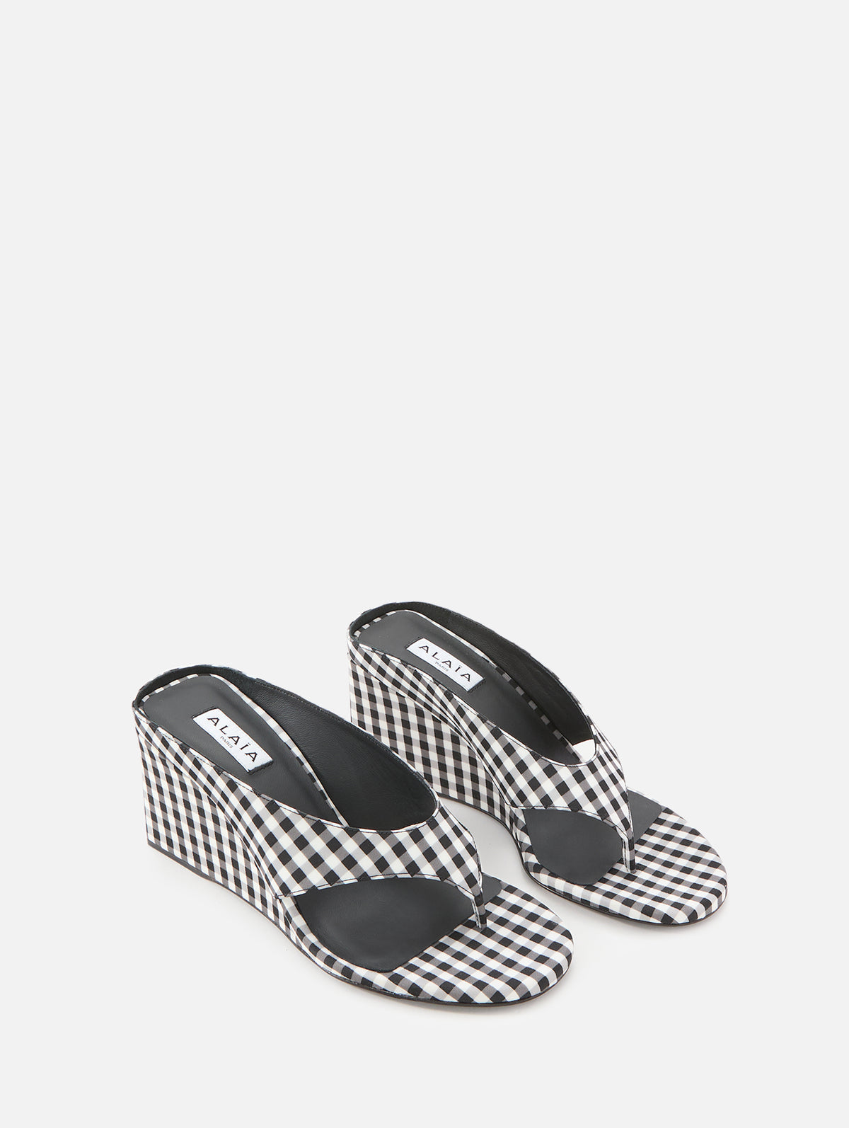 Cube Wedge,ALAIA,NOIR/BLANC,Image 2