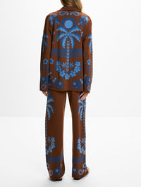 Island Roots Knitted Jacket,ALANUI,TABACCO ONDA,Image 3