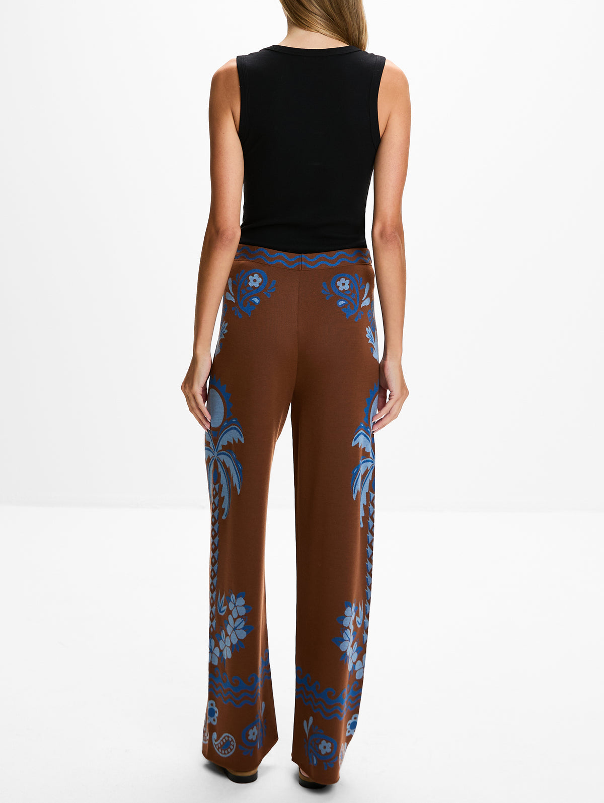 Island Roots Foulard Pant,ALANUI,TABACCO ONDA,Image 4