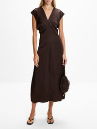 Monde Drape Maxi Dress,APIECE APART,BLACK COFFEE,Image 2