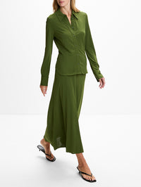 Merce Maxi Skirt,APIECE APART,CYPRESS,Image 3