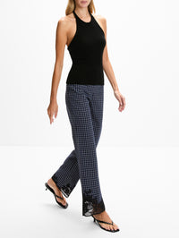 Maya Embroidered Pant,CHRISTOPHER ESBER,INKED CHECK,Image 3