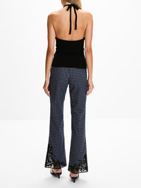 Maya Embroidered Pant,CHRISTOPHER ESBER,INKED CHECK,Image 4
