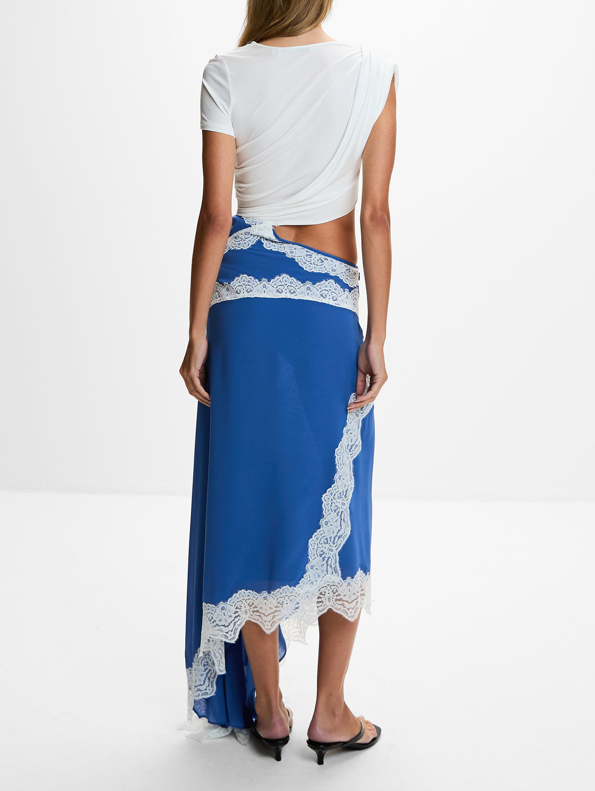 Verve Twisted Tee Dress,CHRISTOPHER ESBER,AZURITE/WHITE,Image 4
