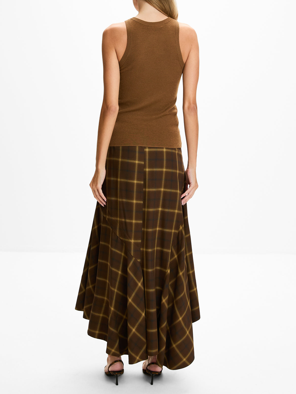 Slash Skirt,CO,CHOCOLATE,Image 4
