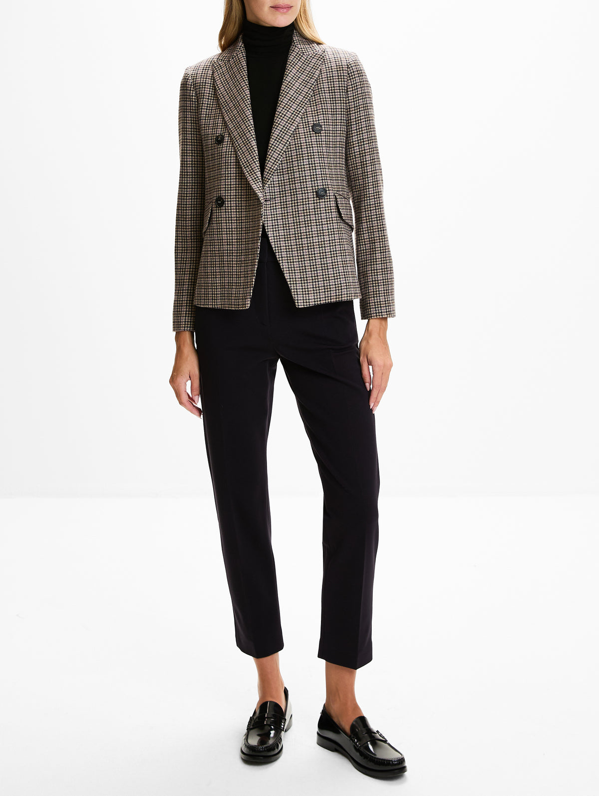 Double Breasted Blazer,ELEVENTY,AMETHYST,Image 2