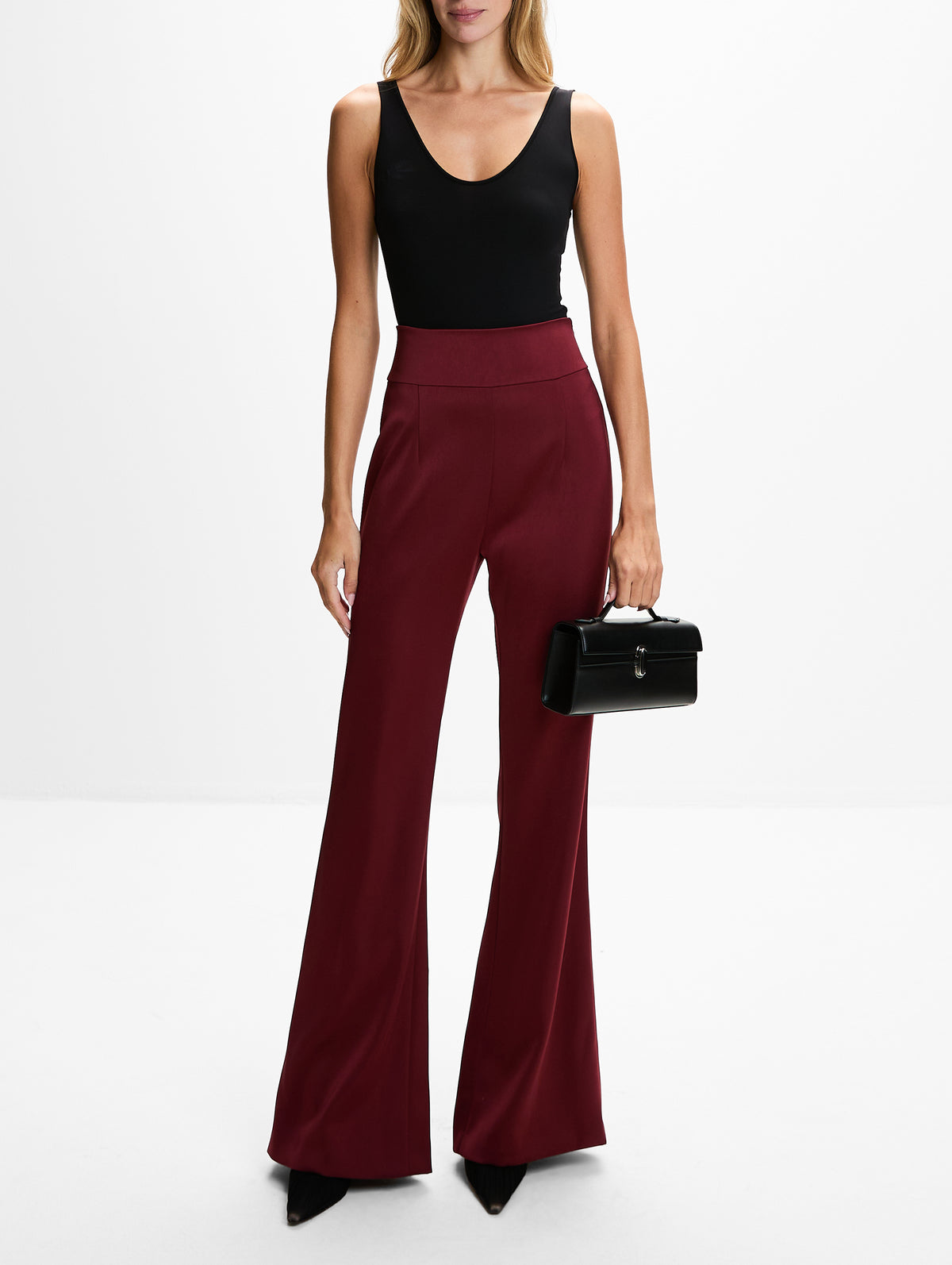 Sculpted Trouser,GALVAN,BLOOD RED,Image 2