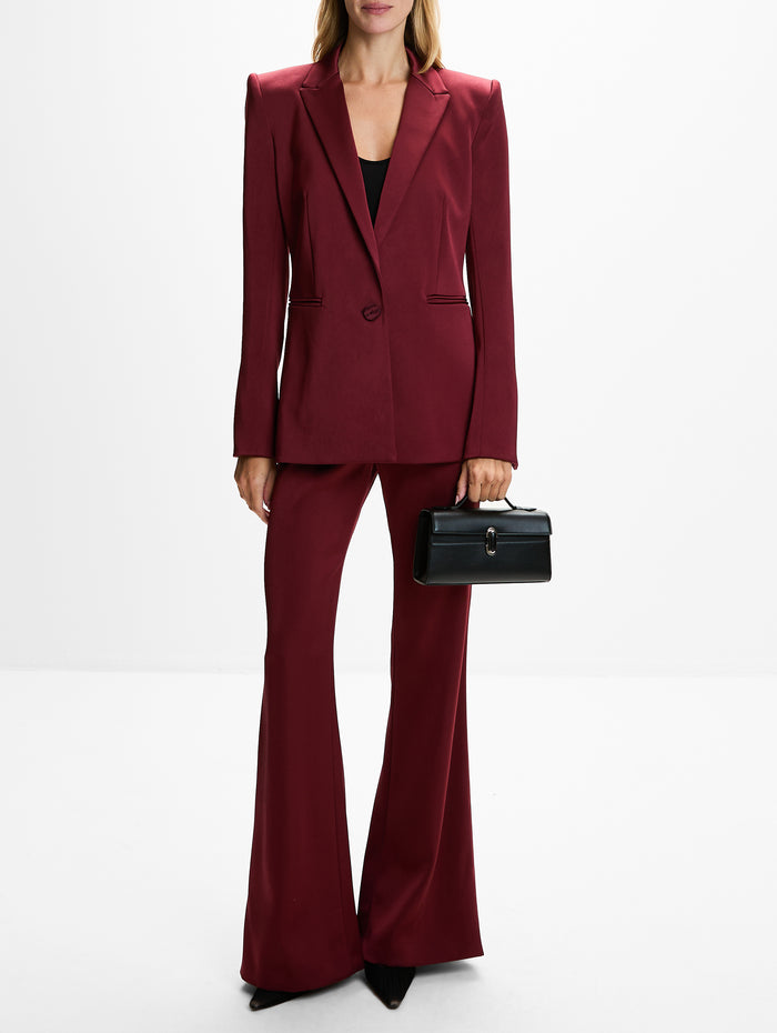 Sculpted Blazer,GALVAN,BLOOD RED,Image 1
