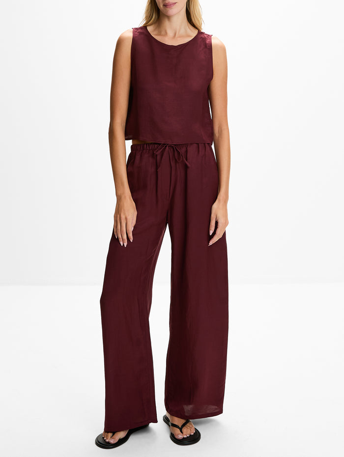Daniel Drawstring Pant,LESET,PINOT,Image 1