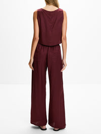 Daniel Sleeveless Top,LESET,PINOT,Image 4