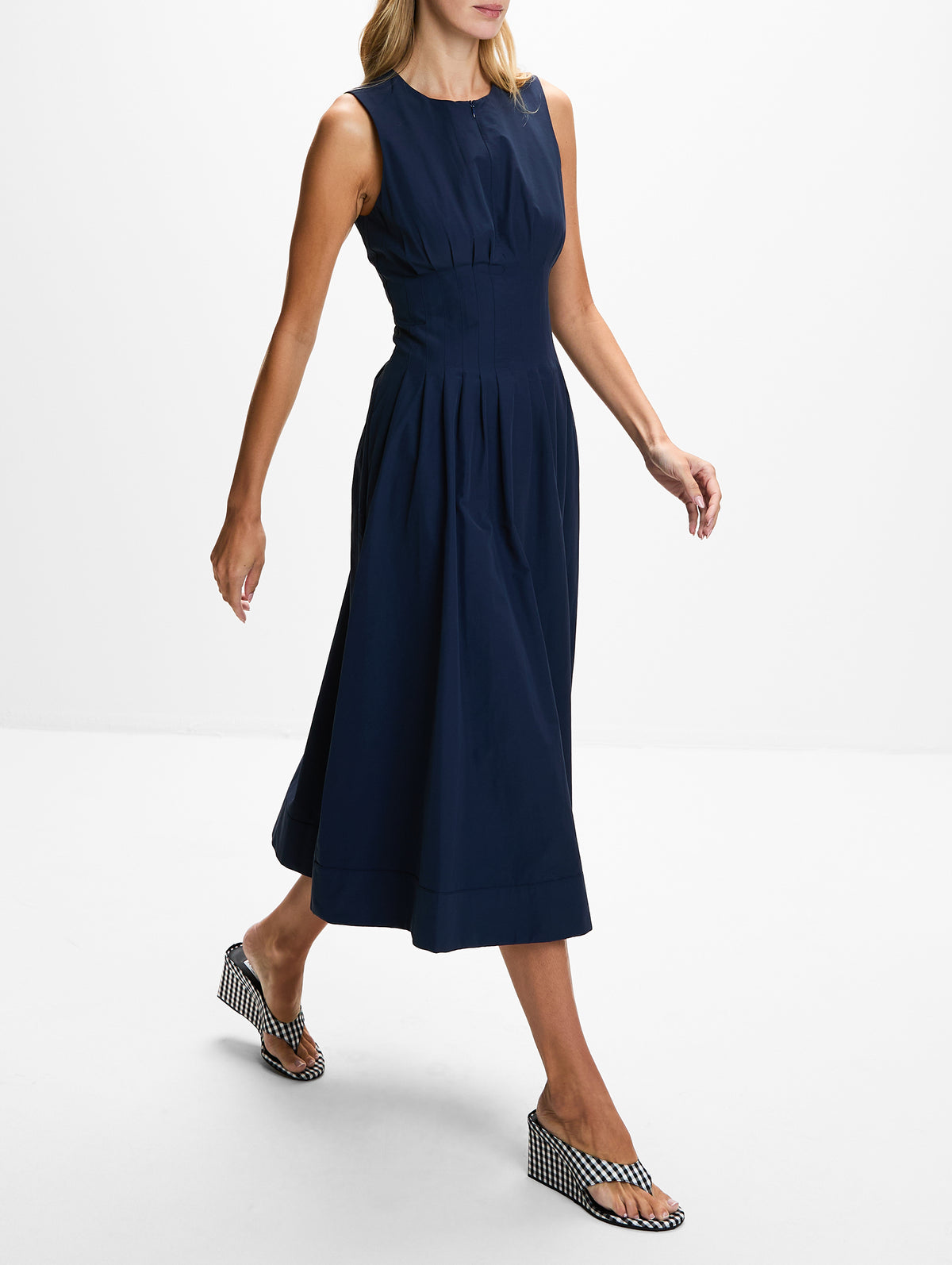 Paloma Dress,LA LIGNE,MIDNIGHT,Image 3