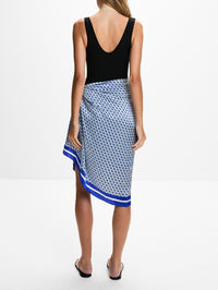 Swim Wrap,MAX MARA,NAVY TILE,Image 4