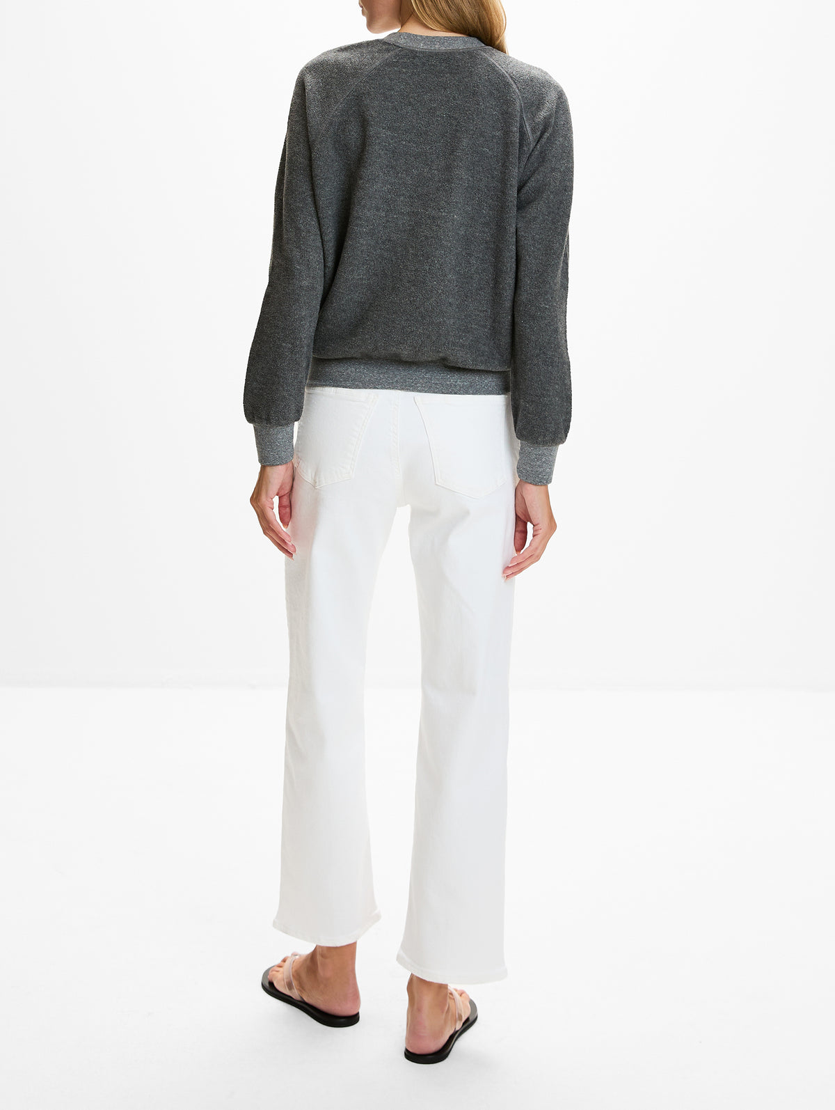 Ziggy Sweatshirt,PERFECTWHITETEE,DARK HEATHER GREY,Image 3