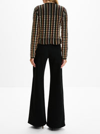 Zora Knit Cardigan,ULLA JOHNSON,NOCTIS,Image 3