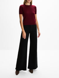 Short Sleeve Sweater,MAX MARA,RED,Image 2
