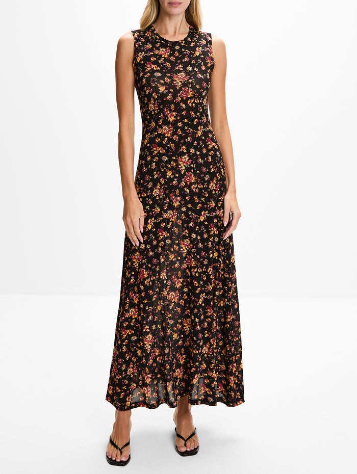 Orla Dress,ULLA JOHNSON,NOIR FLORAL,Image 1