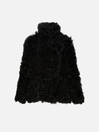 Adeline Shearling Coat,BY MALENE BIRGER,BLACK,Image 1