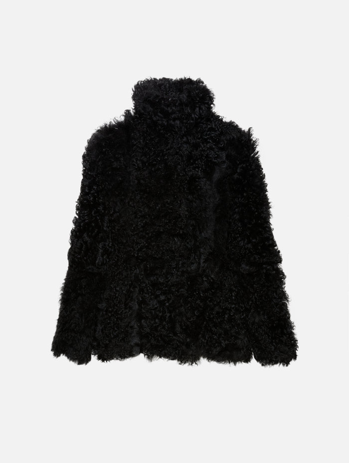 Adeline Shearling Coat,BY MALENE BIRGER,BLACK,Image 1