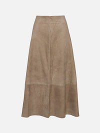 Suede Circle Skirt,ST AGNI,EARTH,Image 1