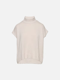 Turtleneck Sweater,ORGANIC,CHALK,Image 1