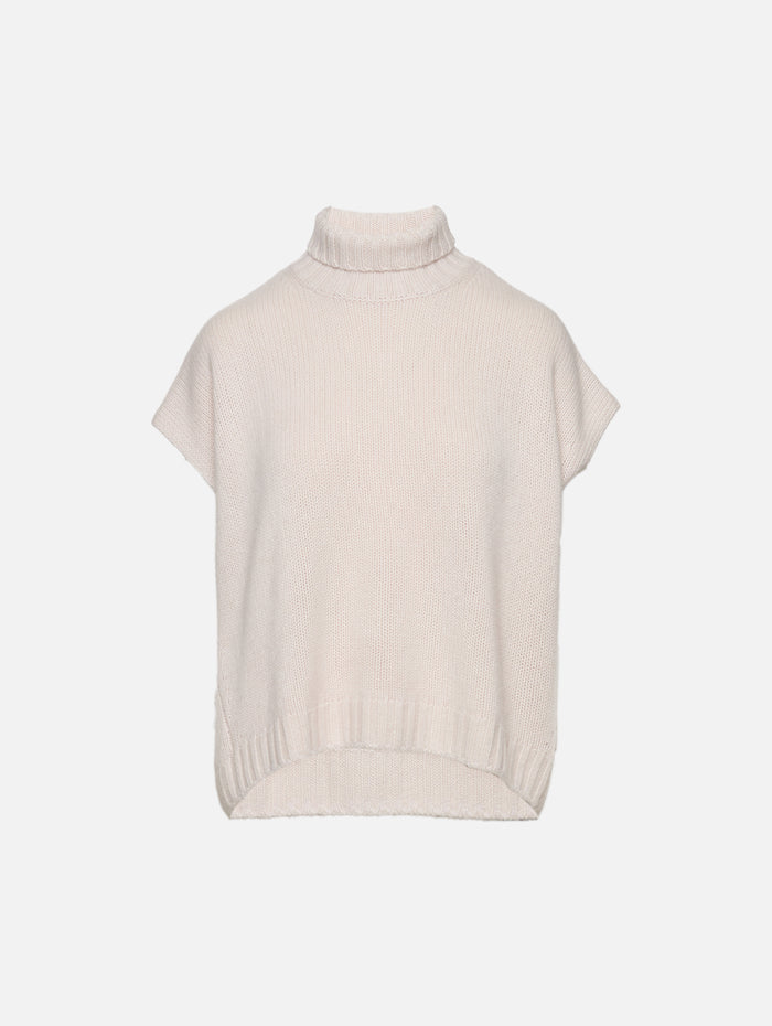 Turtleneck Sweater,ORGANIC,CHALK,Image 1