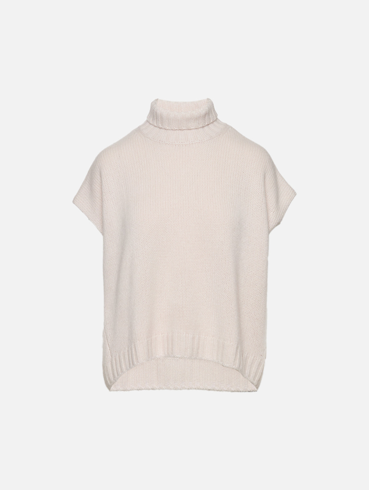 Turtleneck Sweater,ORGANIC,CHALK,Image 2