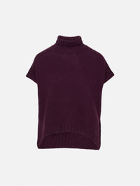 Turtleneck Sweater,ORGANIC,EGGPLANT,Image 2