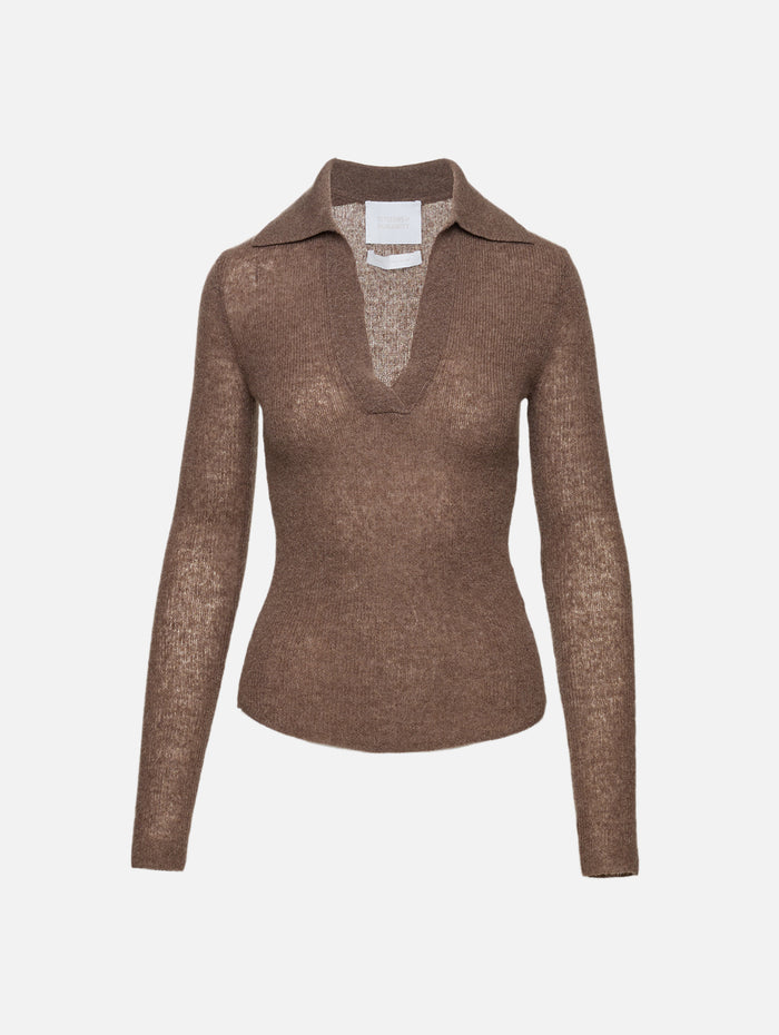 Simone Polo Sweater,CITIZENS OF HUMANITY,MUSHROOM,Image 1