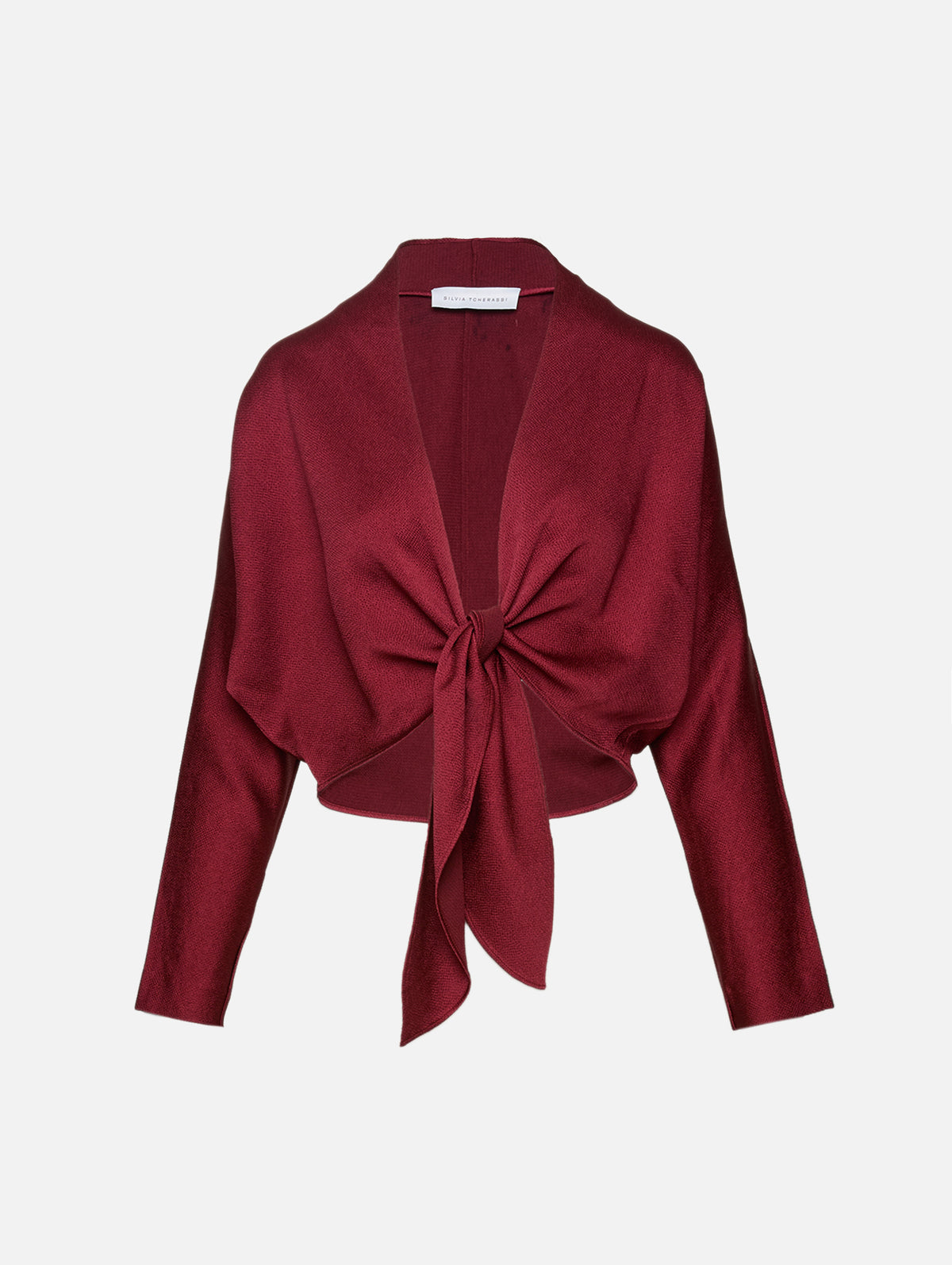 Reiko Blouse,SILVIA TCHERASSI,BURGUNDY,Image 1